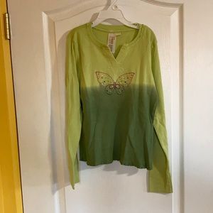 🎉Price Drop! Girl L(10/12) The Children’s Place Butterfly Shirt